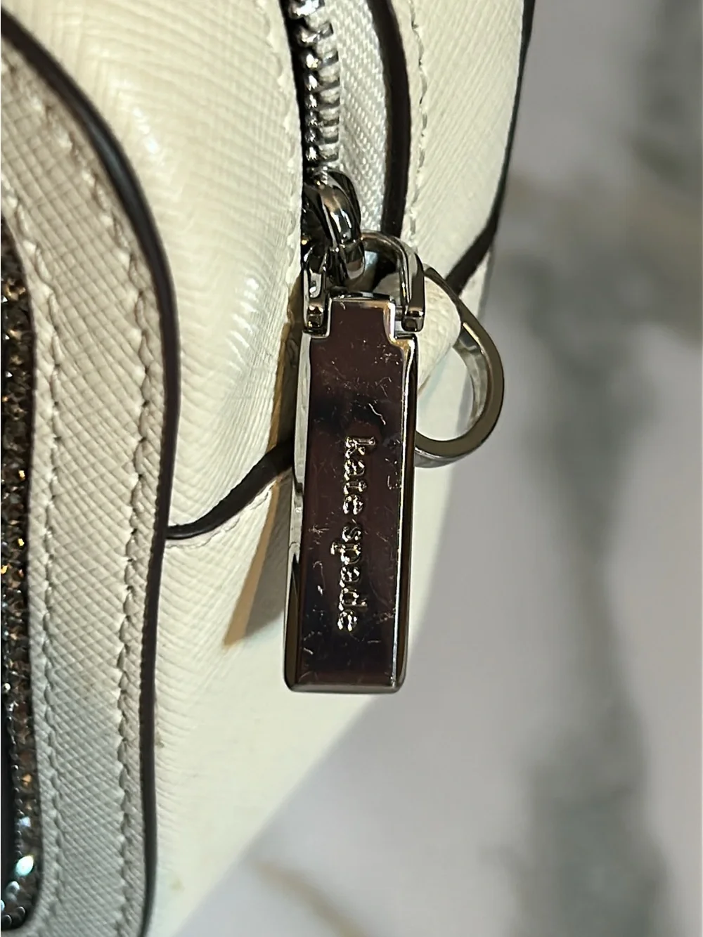 kate spade Madison Mini Camera Bag with crystal-trim zipper
